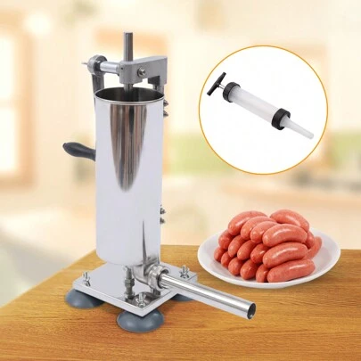 TFCFL Vertical Manual Sausage Stuffer Machine, Stainless Steel Sausage Maker Filling Sausage Filler Meat Tools