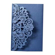 10 pièces/set Cartes d'invitation de mariage personnalisées avec cartes de réponse RSVP. Convient pour les décorations de mariage, anniversaire, baptême