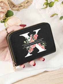 Burgundrote Tasche Charlie Rotwein Roter Umschlag Modische und hochwertige Kartenetui Tasche Leicht zu tragen Münztasche mit mehreren Fächern Reißverschluss Multi-Slot Einfache Kreditkartenfächer Multifunktions Damenbrieftasche Kartentasche Mini Geldbörse Geldbeutel Kartenetui