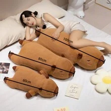 ZctmYBH+ 1PC Cute Long Strip Lying Pose Dolphin Plush Toy Pillow Bedroom Bed Sleeping Doll Cushion Birthday Gift Home Decoration - Nhiều màu - Xem 3
