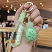 1 件迷你乌龟钥匙扣，创意乌龟“富贵”背包吊饰，可爱汽车配件，小礼物，家居装饰，房间装饰，墙壁装饰