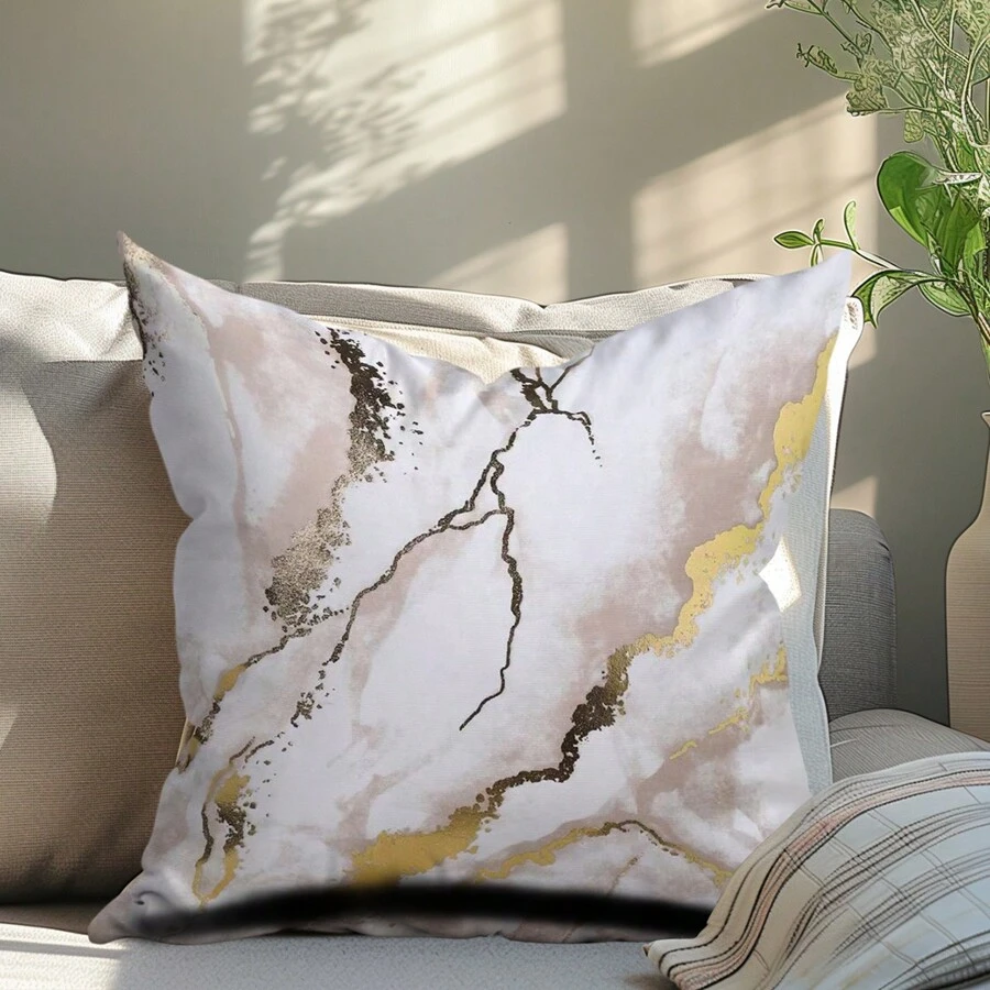 1 Kim Loại Đá Cẩm Thạch In Đệm Không Chất Độn, Trang Trí Hiện Đại Đệm Mà Không Chất Độn Cho Giường, Ghế Sofa - Nhiều màu - Xem 1