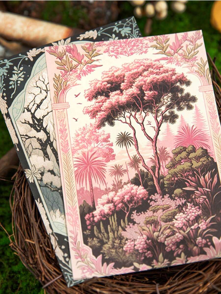 30pcs Retro Scrapbooking Decorative Paper Materials, Suitable For Scrapbooks/Notebooks/Planners/Laptop Diaries/Frames/Envelopes/Handicrafts & DIY Collages - Interesting Paper Crafting Supplies,School Supplies,Back To School - View 1