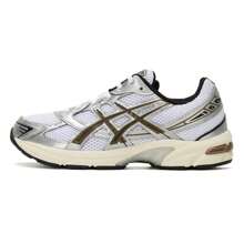 Asics 男鞋休閒鞋 GEL-1130 戶外輕盈透氣緩震耐磨舒適運動鞋 1201A256-113 - 白色/土黃色 - 查看 9
