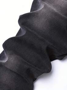 男士时尚弹力牛仔裤，休闲日常穿着，emo 风格 - 黑色 - 查看 4