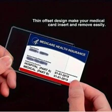 20-Pack Transparante PVC ID-kaarthoezen - Zachte waterdichte kaarthouder voor visitekaartjes, socialezekerheidskaarten en ID-kaarten - Voor kantoor en dagelijks gebruik - Ideaal cadeau voor studenten en professionals