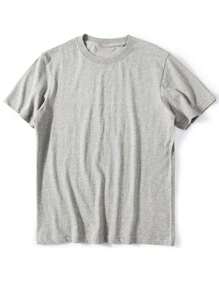 Plain Basic Short Sleeve Cotton T-Shirts S-G3 - 淺灰色 - 查看 2