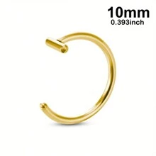 1/3pcs Fake Lip Ring Fake Piercing Stainless Steel Fake Nose Ring Septum Non Piercing Punk Women Body Jewelry