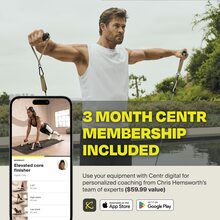 Centr By Chris Hemsworth Strength Training Kit, Home Workout Equipment, 6 Piece Set + 3-Month Membership - 黑色 - 查看 3