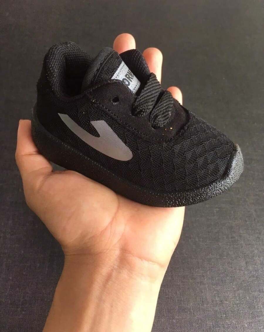 Baby Tennis Shoes Boy Girl Unisex Mesh Corn Toeless Casual Urban Fashion Sneakers Comfort For Walking 12mx-17mx First Steps To 10 Years Aroma - 黑色 - 查看 1