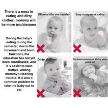 20pcs Disposable Bib For Baby Food, Baby Drool Bib, Complementary Food Cover, Portable Waterproof Bib For Children, Independent Packaging - Multicolor - View 4