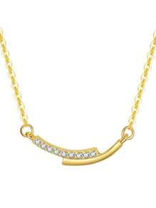 1pc Zirconia Sparkling Smile Necklace, Minimalist, Lightweight, Luxurious, Fashionable, Versatile Jewelry Suitable For Women's Gatherings, Parties, Dates, Festivals And Gifts