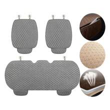 Juego De Cojines De Coche De 3 Piezas Cojín De Asiento Negro - Gris - Ver 1