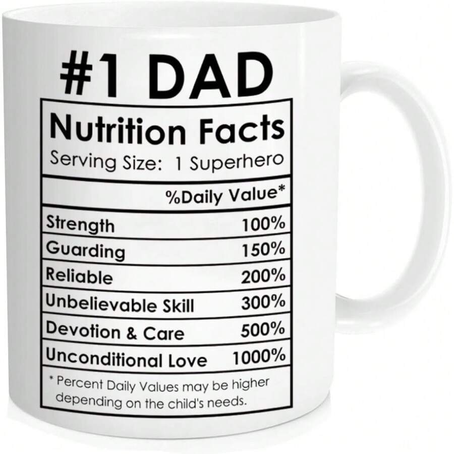 Mejor regalo para mamá y papá, tazas de café para mamá y papá, regalos para padres de parte de hija o hijo, regalo de aniversario para padres, 11 Oz - Papá - Ver 1