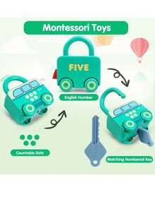 Inspiring Imagination: Early Learning Train Lock - Creative Key Matching Game (3-6 Years Old) Children's Educational Toy Set - Colorful Keys And Lock Puzzles, Train Track Toys - Enhance Positive Thinking And Hands-On Abilities - Perfect Birthday Or Holiday Gift For Parents And Kids