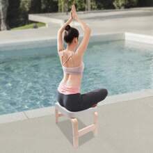 kangten 440.92lbs Yoga Headstand Bench Exercise Inversion Stool Workbench Upside Down Chair - White - View 3