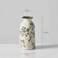 Retro Mini Crackle Ceramic Flower Vase, Single Stem Hydroponic Vase Decor, Rustic Floral Arrangement, Valentine's Day Gift Gifts Birthday Graduation Home Decor Room Decor Glass Vase