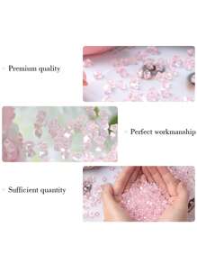 50pcs/500pcs/1000pcs 粉色仿真冰石，壓克力寶石水晶，塑料鑽石裝飾填充物，適用於花瓶、魚缸、春季派對桌面散佈、婚禮食物展示、攝影道具、家居裝飾 - 粉色 - 查看 6