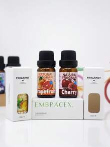 EMBRACEX. 10ml Aceites Esenciales de Frutas, Aceites de Aromaterapia para Damas, Difusor de Aroma, Ambientador de Coche, Ambientador de Interiores, Ambientador de Baño, Difusor de Aroma, Fragancia para el Hogar, Regalo para la Mejor Amiga, Regalo para Mujeres, Mango, Uva, Pomelo, Limón, Naranja, Melocotón, Sandía, Piña, Plátano, Grosella Negra - aceite esencial de fruta - Ver 9