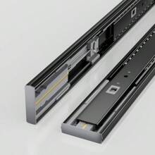 AOLISHENG 5 Pair Drawer Runners Drawer Slides 500mm 45kg Load Capacity Heavy Duty Draw Sliders Full Extension Ball Bearing Kitchen Cabinet Black Draw Runners Replacement Rails Side Mount - 20inch(500mm) - View 5