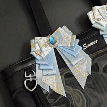 Accessori di supporto fai-da-te per fiocchi meravigliosi - accessori per badge e borse - supporto per badge versatile e originale - accessori decorativi per fiocchi stile Lolita - fermaglio per bordi - di ritorno a scuola