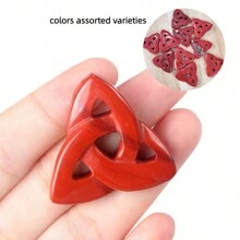 1 pieza Amuleto de cristal natural con nudo celta, piedra energética de gema para decoración de palma, nudos celtas, cuarzo Reiki, piedras de la suerte para hacer joyería, colgante, pulsera y manualidades adultas