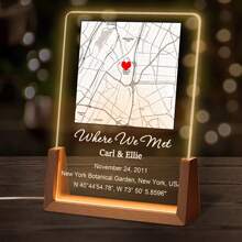 情人节个性化装饰：为情侣特殊时刻准备的有意义的礼物，为情侣各种特殊时刻、周年纪念日、生日或只是一个庆祝他们爱情的随机日子准备的一份很棒的礼物。独特的夜灯。 - 均碼 - 查看 5