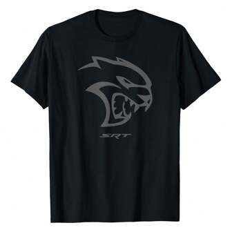 Dodge Hellcat Logo T-Shirt Ladies Fashion Short Sleeves