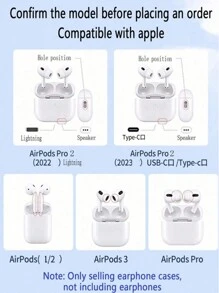 可爱有趣的小狗耳机保护套，适用于 第三代、 1/2 保护套，卡通可爱 Pro、 Pro 2 保护套，时尚保护套，馈赠佳品