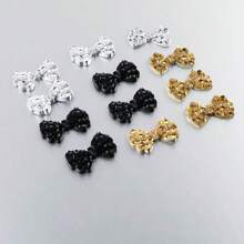 20 Stücke 1,4*2,3cm flache Harz-Schleifen für Ohrring Accessoires, Schmuckherstellung, Geschenkverpackung, Kopfbedeckung, Bekleidungszubehör, Kleiderdekoration