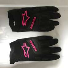 Alpinestars 骑行自行车手套男女 MTB ATV BMX 越野摩托车手套山地自行车单车越野摩托车赛车手套 - 玫紅色 - 查看 3