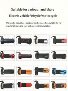 4pcs Handlebar Brake Covers, Universal For Electric Bike, Motorcycle, Bicycle, Plush Faux Fur Grip Sleeves, Anti-Slip, Warm For Autumn/Winter, Suitable For Tricycle - Multicolor - View 9