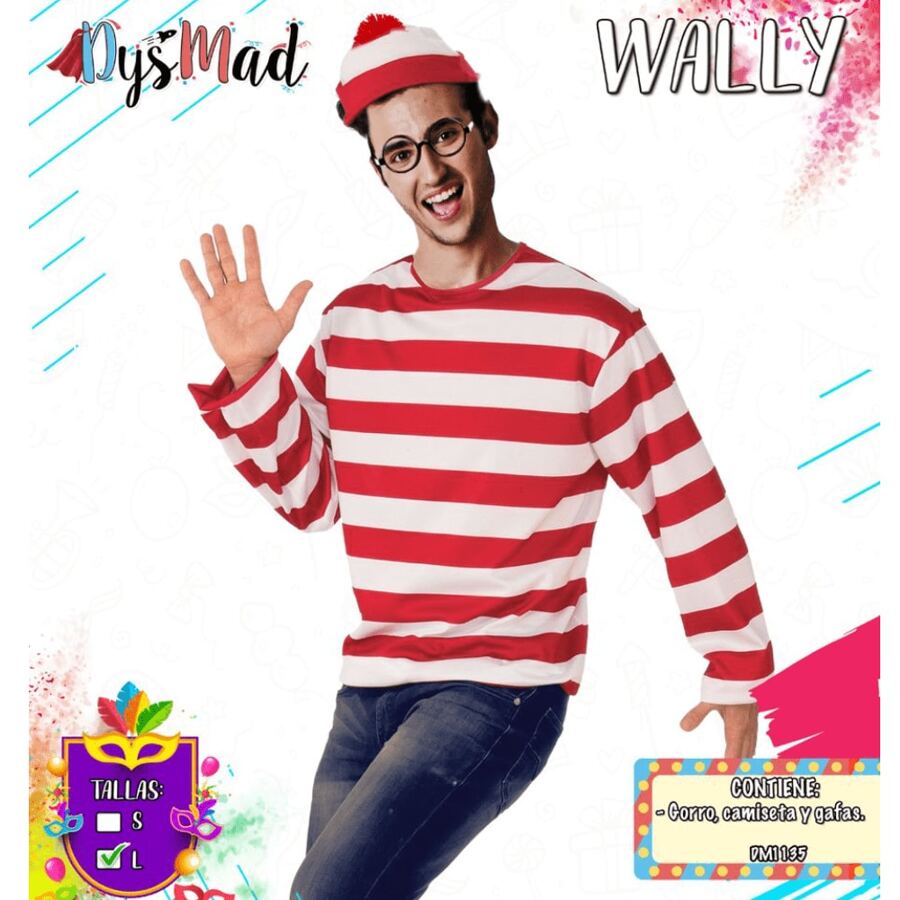 Willie Set Of Three Pieces (Sombrero + Gafas + Camiseta) Costume For One Piece For Adults L, Mono Costume For Halloween, Costume For Carnival