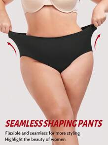 Mutande senza cuciture da donna taglia forte a nido d'ape, traspiranti e amichevoli per la pelle, Mutande da donna taglia forte senza cuciture per sollevare e modellare i fianchi