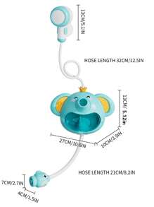 儿童电动淋浴喷头洗澡戏水玩具大象长颈鹿鳄鱼云朵各种可爱造型宝宝夏季浴室戏水玩具 - 戲水玩具 - 查看 7