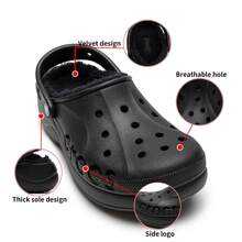 Crocs Women's Soft Thermal Lined Cloud Design Clog Slippers, Lightweight & Warm Indoor Home Shoes, Style No. 208708-001