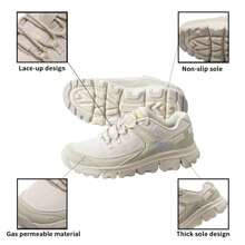 Skechers Women's Breathable Casual Sneakers, Fitness Running Training Shoes, Lightweight Outdoor Camping Shoes, 180271-NTMT - Natural/Multicolor - View 6