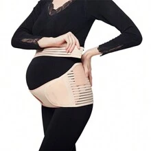 1pc Prenatal Support Abdominal Support Belt For Pregnant Women, Seasonal Breathable Abdominal Compression Belt, Fully Elastic Waist Belt, Adjustable Belt