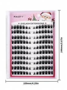 140 Clusters CC Curl Single Cluster Segmented False Eyelashes Ten Rows Natural & Realistic Three-Step European And American Style,Wet Mangga Eyelashes, Crossed 3d Fluffy Faux Eyelashes, Cartoon Cosplay Natural False Lashes, Makeup Tool,Daily Makeup Thick Curled Eyelash Extension Soft & Non-Irritating Reusable,Valentine's Day Gift - CC - 查看 9