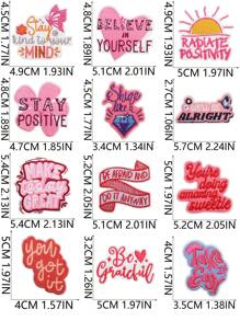 1 Set Of 3/20pcs Positive Energy Quotes Text Embroidery Patches Letters DIY Iron On Patches Sew Polyester Badge Clothing Decoration Accessories Cloth Stickers Suitable For Backpacks, Jeans, Jackets, T-Shirts, Hats, Dresses, Etc