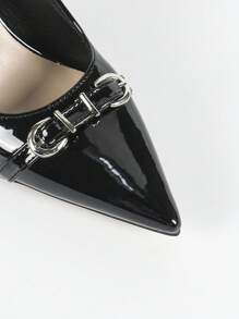 2025 Nou Vârf ascuțit Confortabil Elegant Culoare uni Simplu Sexy Mary Jane Patru anotimpuri Tocuri înalte potrivite pentru petreceri asortate Banchet de nuntă Toc gros Pantofi cu vamp scăzut