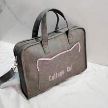 1PC 13/14,15.6/16 Inch Handheld Shoulder Computer Bag Compatible With Apple Macbooair 13k - Multicolor - View 2