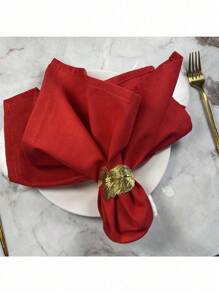 1/6/10pcs Red Party & Holiday Themed Decorative Napkins - Red - View 2