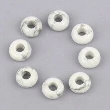 2 件/批天然石珠多色算盘形状大孔散珠适用于珠宝制作 DIY 项链手链配件 - Beads - 查看 13