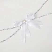 1 件白色传统婚礼套索绳，婚礼情人节仪式装饰，天主教团结绳，适合婚礼仪式