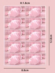 120片法式按压脚趾甲片简约极简美甲方形短款指甲套装120片多种尺寸随意搭配温柔时尚提升优雅适合女性多种场合日常聚会节日按压指甲美甲用品指甲