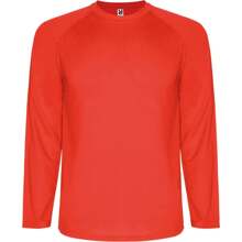 Roly Childrens/Kids Montecarlo LongSleeved Sports TShirt (Red) - 150gsm 100% Polyester - Red - View 1