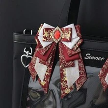 Accessori di supporto fai-da-te per fiocchi meravigliosi - accessori per badge e borse - supporto per badge versatile e originale - accessori decorativi per fiocchi stile Lolita - fermaglio per bordi - di ritorno a scuola