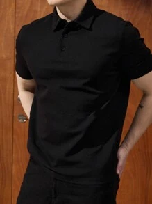 Camisa tipo polo para hombre de verano, hecha de material de secado rápido, con corte 3D, entallada y ajustada, apropiada para negocios y ocio, es el mejor regalo para hombres