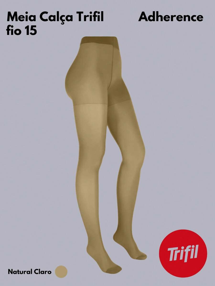 Trifil Adherence 15 Thread High-Rise Tights For Everyday Wear - Beige - View 1
